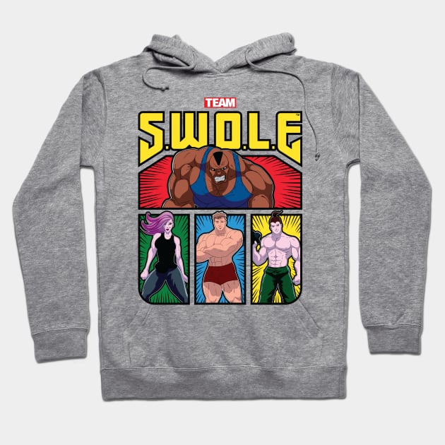 TEAM SWOLE HEROES Hoodie by D3